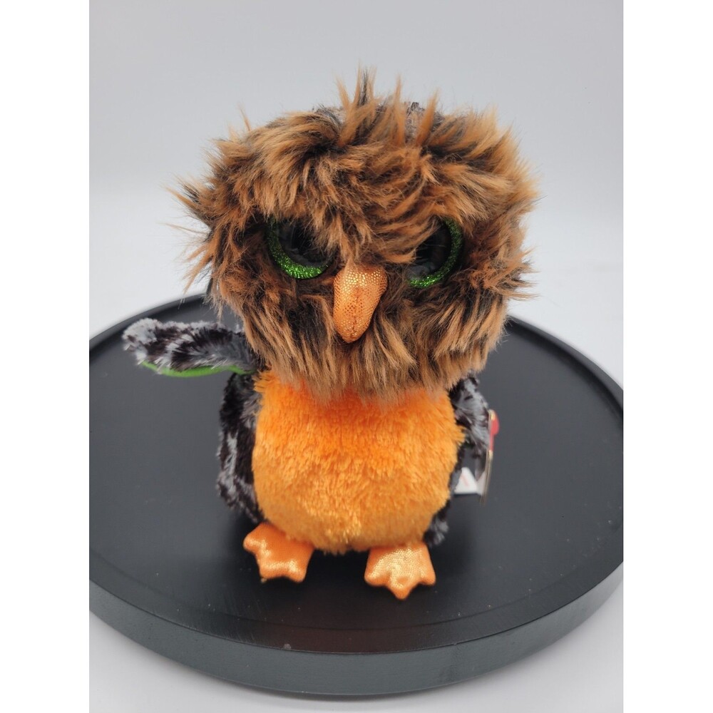 2015 Ty Beanie Baby Boos  Midnight Owl Halloween  6" New with Tags